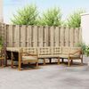 vidaXL Utomhussoffset med kudde 6 pcs Naturlig och Beige