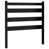 vidaXL S&auml;nggavel svart 81x4x100 cm massiv furu