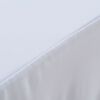 vidaXL Bordsöverdrag 2 st stretch golvlångt vit 243x76x74 cm