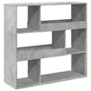 vidaXL Bokhylla/Rumsavdelare betonggr&aring; 100x33x94,5 cm