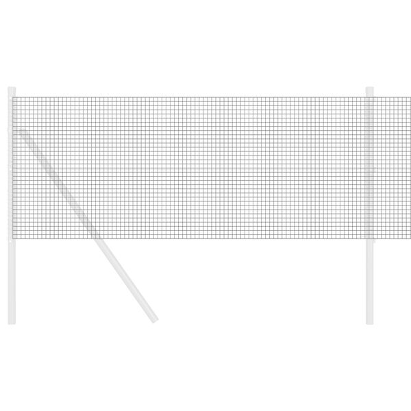 vidaXL Svetsat trådstängsel Grå 0.4 x 100 m Stål