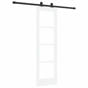 vidaXL Skjutd&ouml;rr ORKDAL Vit och svart 61 x 198,5 cm