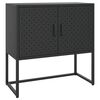 vidaXL Sk&auml;nk svart 75x35x75 cm st&aring;l