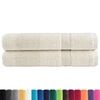 vidaXL Premium handdukar SOLUND 2 st gr&auml;ddvit 100x200 cm 600 gsm