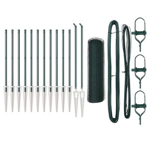 vidaXL St&auml;ngselstolpe Gr&ouml;n 25 x 0,5 m (13 mm n&auml;t) St&aring;l