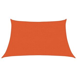 vidaXL Solsegel 160 g/m&sup2; trapezoid orange 3/4x2 m HDPE