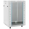 vidaXL 15U N&auml;tverkssk&aring;p med sv&auml;nghjul 19" IP20 60x45x86 mm