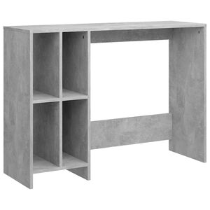 vidaXL Datorbord betonggr&aring; 102,5x35x75 cm konstruerat tr&auml;