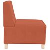 vidaXL Modulsofa utan armst&ouml;d 3 pcs Orange 55 x 74 x 82 cm