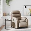 vidaXL Elektrisk reclinerf&aring;t&ouml;lj cappuccino konstl&auml;der