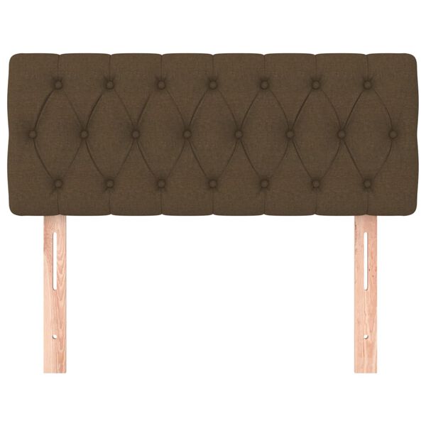 vidaXL S&auml;nggavel m&ouml;rkbrun 90x7x78/88 cm tyg