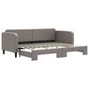 vidaXL Dagb&auml;dd utdragbar taupe 80x200 cm tyg
