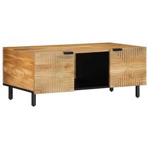 vidaXL Soffbord brun 100x54x40 cm mango i massivt tr&auml;