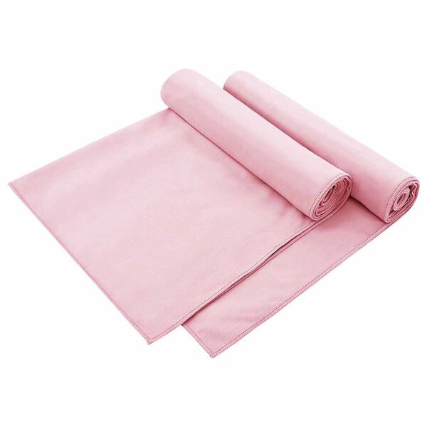 vidaXL Utomhus Stols Handdukar 2 pcs Rosa 130 x 60 cm