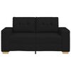 vidaXL Loveseat soffa svart 160x77x82 cm tyg
