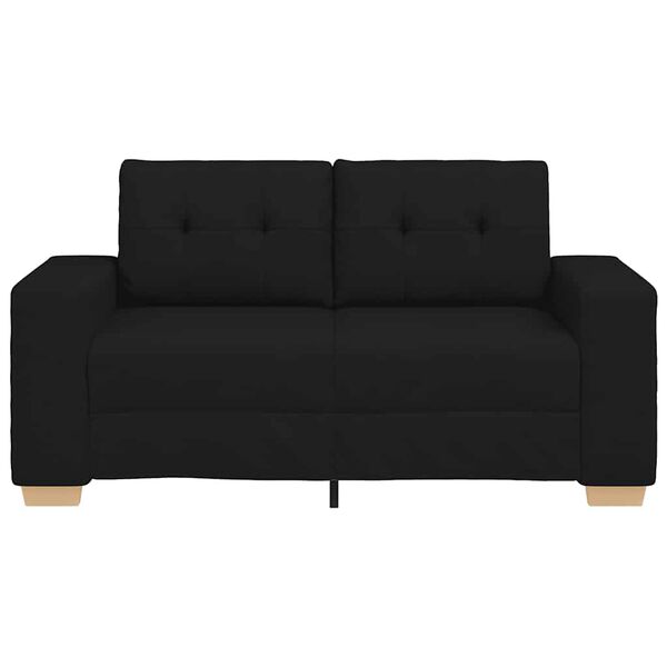 vidaXL Loveseat soffa svart 160x77x82 cm tyg