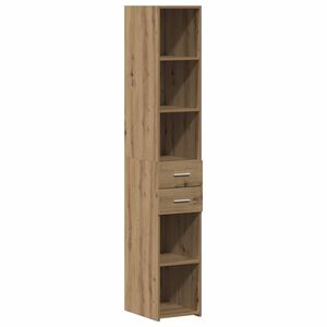 vidaXL Bokhylla Artisan Ek 30 x 42.4 x 185.2 cm