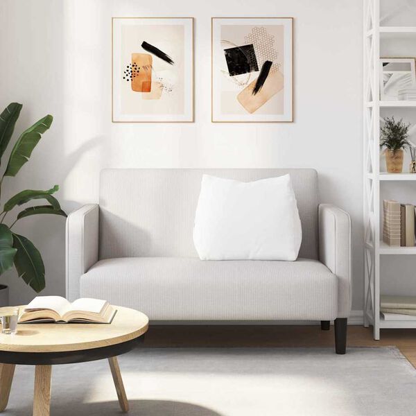 vidaXL Ryggkudde Vit 60 x 20 x 50 cm tyg