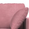 vidaXL Soffa 2 pcs Rosa