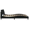 vidaXL Bed Frame "Dover" Black 180x200 cm Fabric