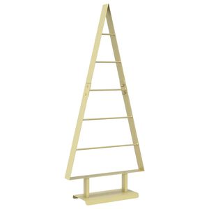 vidaXL Metall julgran KUOPIO 90 cm St&aring;l Guld