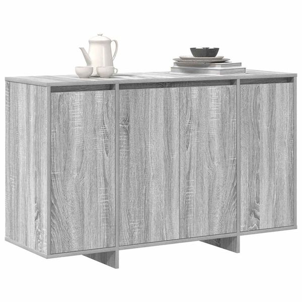 vidaXL Sideboard Gr&aring; sonoma 120 x 41 x 75 cm Konstruerat tr&auml;