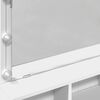 vidaXL Sminkbord med LED vit 80x41x134,5 cm