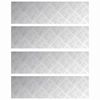 vidaXL Trappsteg 4 st 70 x 20 cm Silver Aluminium Rektangul&auml;r