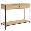 vidaXL Avlastningsbord sonoma-ek 100x34,5x75 cm konstruerat tr&auml;