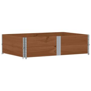 vidaXL Odlingsl&aring;da brun 150x100 cm massiv furu