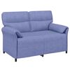 vidaXL Soffa 100% polyester metallram MDF, Plywood