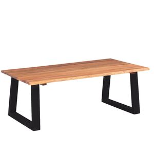 vidaXL Soffbord i massivt akaciatr&auml; 110x60x40 cm