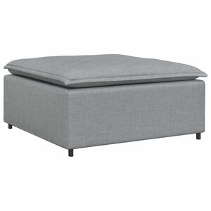 vidaXL Modul&auml;r soffa fotpall ljusgr&aring; 100x100x48 cm