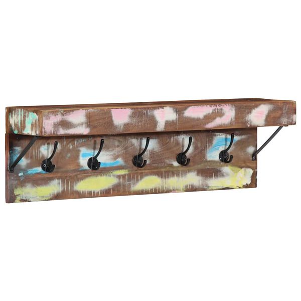 vidaXL Kl&auml;dh&auml;ngare Brun 73 x 19 x 23 cm Massivt &aring;tervunnet tr&auml;