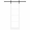 vidaXL Skjutd&ouml;rr ORKDAL Vit och svart 78 x 232 cm