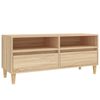 vidaXL Tv-b&auml;nk sonoma-ek 100x34,5x44,5 cm konstruerat tr&auml;