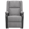 vidaXL Massagefåtölj med uppresningshjälp ljusgrå tyg