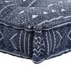 vidaXL Soffkudde Indigo Tryck 120 x 80 x 12 cm tyg