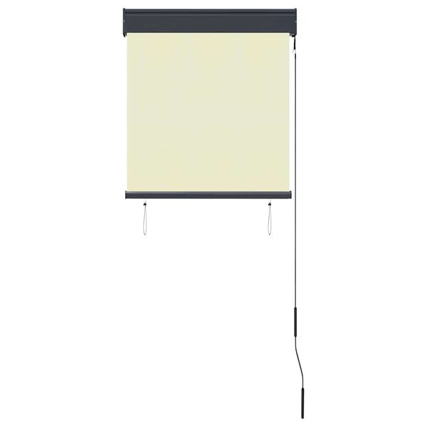 vidaXL Rullgardin utomhus 60x250 cm gräddvit