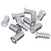 vidaXL Skruv 12 st Silver M6 x 12 mm J&auml;rn