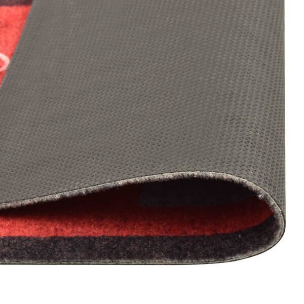 vidaXL Köksmatta maskintvättbar tomater 60x180 cm