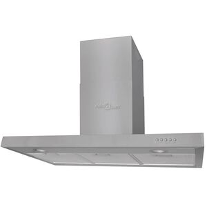 vidaXL K&ouml;ksfl&auml;kt i rostfritt st&aring;l 900 mm