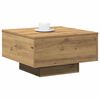 vidaXL Kaffeebord Artisan Ek 55 x 55 x 31 cm