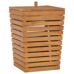 vidaXL Tv&auml;ttkorg 30x30x45 cm massiv teak