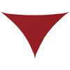 vidaXL Solsegel oxfordtyg trekantigt 3x3x4,24 m r&ouml;d
