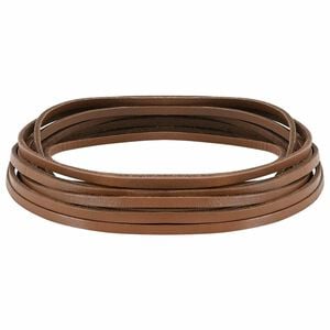 vidaXL L&auml;derrem Brun 500 x 0,4 cm L&auml;der