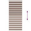 vidaXL Rullgardin zebra brun 115x230 cm tyg bredd 110,9 cm polyester