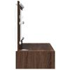 vidaXL Smyckebord med l&aring;da Brun 100 x 40 x 70 cm Konstruerat tr&auml;