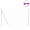 vidaXL St&auml;ngsel med stolpe Silver 1,6 x 10 m St&aring;l