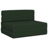 vidaXL F&auml;llbar Soffbed M&ouml;rkgr&ouml;n 70 x 72 x 60 cm Tyg